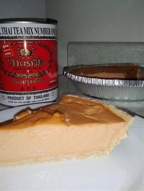 thai creanpie|Thai Tea Cream Pie .